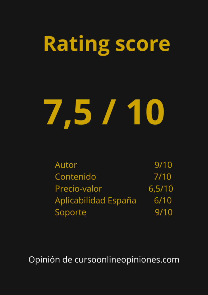 Opinión Certificación en Libertad Financiera 2026 — ¿Vale la Pena el Curso de Pedro Castre? Puntuación final Certificación en Libertad Financiera opinión