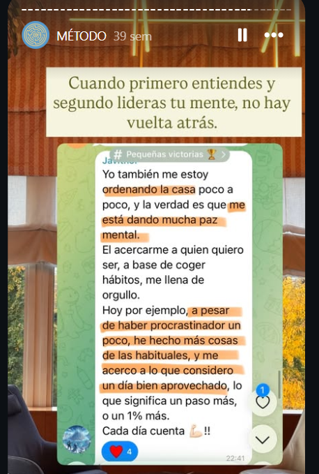Reseña alumna Método Líder 1