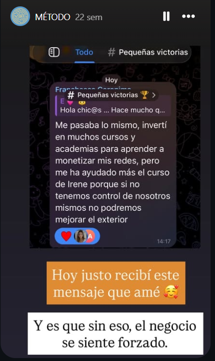Reseña alumna Método Líder 3